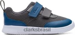 Clarks crianças clarks ath tone tênis infantil azul RJZRN616