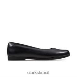 Clarks crianças Clarks Clarks Scala Glide JNR G Fit Preto RJZRN4659 preto