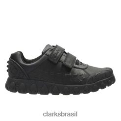Clarks crianças Clarks Tyrex Ride Pré G Fit Preto RJZRN4920 preto
