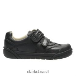 Clarks crianças lilfolkzoo pre g fit clarks preto RJZRN4917 preto