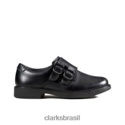 Clarks crianças preto scala street inf g fit clarks RJZRN4892 preto