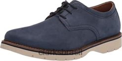 Clarks homens bayhill plaoxford clarks nobuck azul escuro masculino RJZRN1197