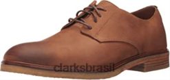 Clarks homens Clarkdale Moon Masculino Couro Castanho Escuro Clarks RJZRN2039