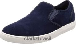 Clarks homens Clarks Blue (camurça azul marinho) mocassins Landry masculinos RJZRN2145