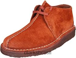Clarks homens Clarks Originals Desert Trek Masculino Sapatos Deserto Borgonha RJZRN1625