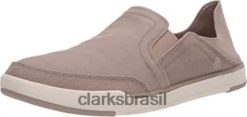 Clarks homens Clarks Sand Canvas Masculino Step Isle Row Loafer RJZRN2545 tela de areia