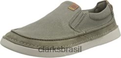 Clarks homens Gereld Step Mule Masculino Olive Combi Clarks RJZRN1086