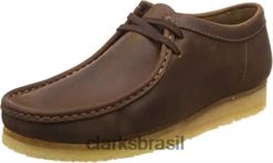 Clarks homens originais wallabee masculino camurça sapatos casuais marrom escuro clarks RJZRN2181