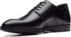 Clarks homens sapatos inteligentes masculinos pretos citastride walk clarks RJZRN2724 preto