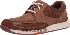 Clarks homens tênis clarks masculino nobuck tan langton lane RJZRN2932