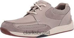 Clarks homens tênis clarks stone nubuck masculino langton lane RJZRN2937