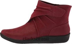 Clarks mulheres botas femininas clarks sillian tana bordeaux RJZRN2865
