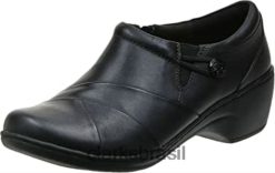 Clarks mulheres channing essa loafer preto clarks feminino RJZRN2342 preto