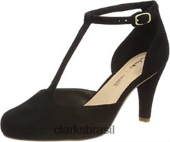 Clarks mulheres Clarks feminino dalia tulip t-bar scarpins RJZRN1152