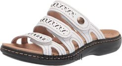 Clarks mulheres clarks feminino laurieann dee couro branco couro RJZRN2258