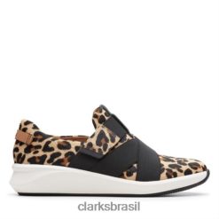 Clarks mulheres Clarks Leopardo Un Rio Strap RJZRN4041 leopardo