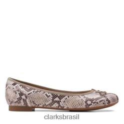Clarks mulheres cobra natural clarks alta costura flor RJZRN3939 cobra natural