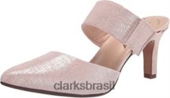 Clarks mulheres Dusty Rose Interest Couro Clarks Feminino Illeana Daisy Pump RJZRN2368