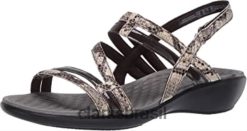 Clarks mulheres sandália sonar pioneira feminina clarks taupe cobra sintética combi RJZRN1399