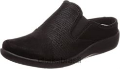 Clarks mulheres tamanco feminino sillian free clarks preto RJZRN1261 preto