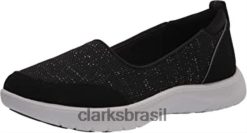 Clarks mulheres tênis adella blush feminino preto têxtil clarks RJZRN1494