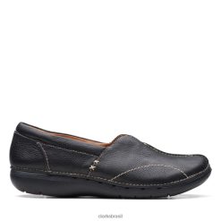 Clarks mulheres un loop stride preto clarks RJZRN6222 preto