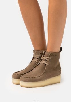 Clarks unissex botins wallabee com cadarço clarks marrom claro RJZRN7077 marrom claro