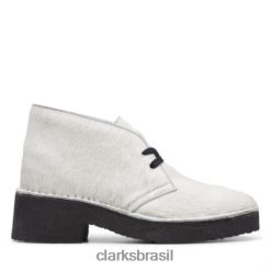 Clarks unissex clarks arisa deserto branco peludo RJZRN4162 branco peludo
