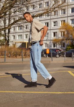 Clarks unissex Clarks Wallabee Casual Lace-Ups Preto RJZRN7140 preto