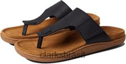 Clarks unissex pilton post clark couro preto RJZRN2781