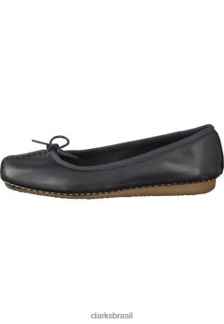 Clarks unissex sapatos de balé pretos clarks sardas gelo RJZRN7059 preto