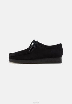 Clarks unissex wallabee casual amarrar clarks preto RJZRN7149 preto